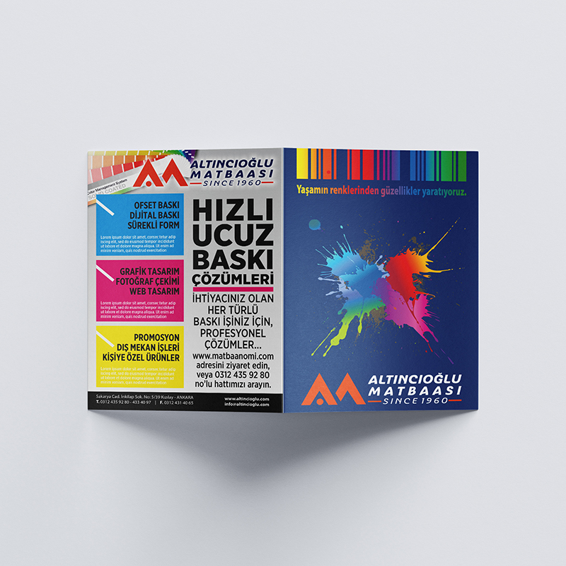 A4 Kırımlı Broşür